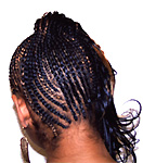 Cornrows mit Muster