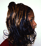 Cornrows mit Muster